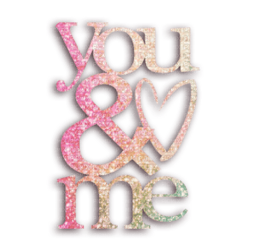 kikkapink text you and me quote pink glitter - png gratuito