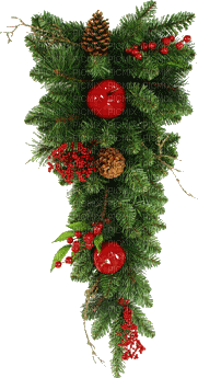 dekoracija Božić bor - GIF animado gratis