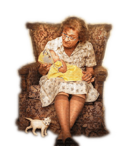 Rena Grandma Oma Baby - 免费PNG
