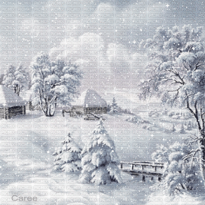 Winter snow background - Gratis geanimeerde GIF