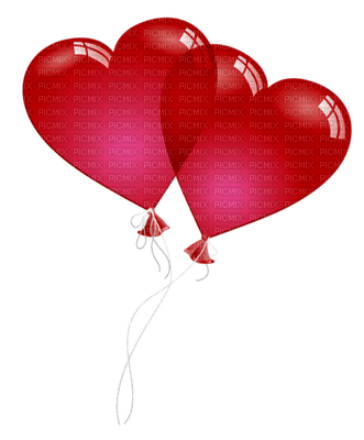 Kaz_Creations Valentine Deco Love Balloons Hearts - nemokama png