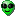 tiny green alien face - Gratis animerad GIF