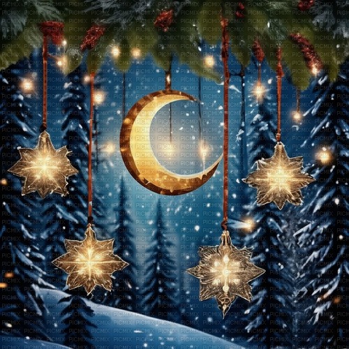 Christmas landscape, fond winter, adam64 - 免费PNG