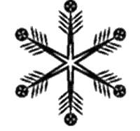 Tube déco-étoile de neige - Ilmainen animoitu GIF