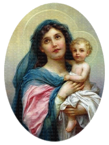 Holy Mary, Maria, Jesus - Gratis animerad GIF