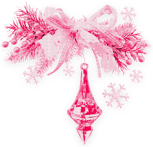 Christmas.Winter.Cluster.Pink - δωρεάν png