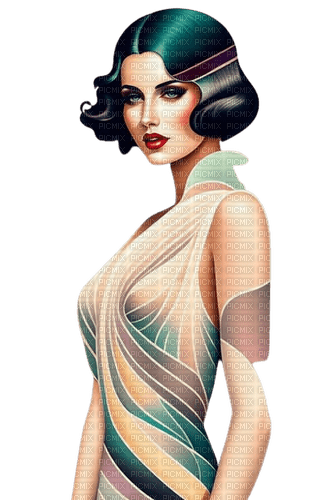 Femme Art Deco - zdarma png