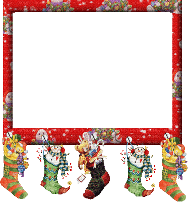 christmas noel frame cadre socks - 無料のアニメーション GIF