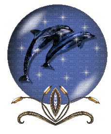 dolphin globe - Бесплатни анимирани ГИФ