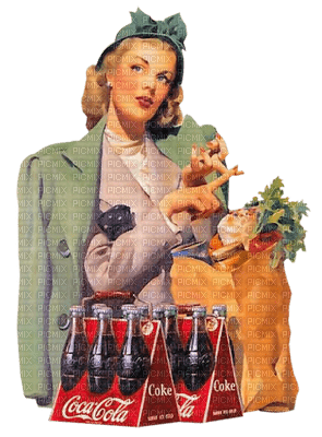 coca cola woman bp - 免费PNG