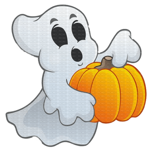 Halloween, Geist, Kürbis - png gratis