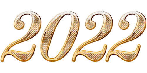 2022 New Year Gold Jitter.Bug.Girl - PNG gratuit