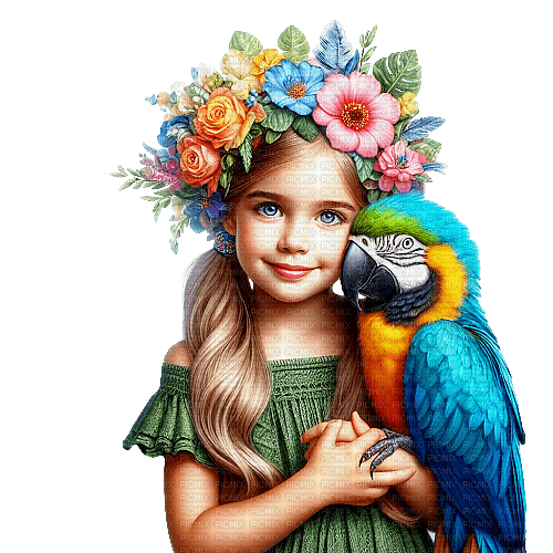 Child - Parrot - PNG gratuit