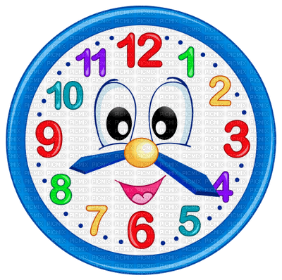 cute clock - ücretsiz png