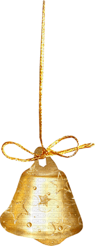 Christmas.Bell.Gold - png ฟรี