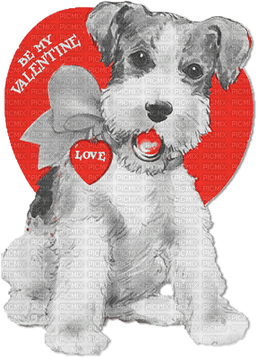soave valentine deco text heart animals dog heart - gratis png