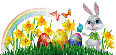 Kaz_Creations Easter Deco Bunny - png gratuito