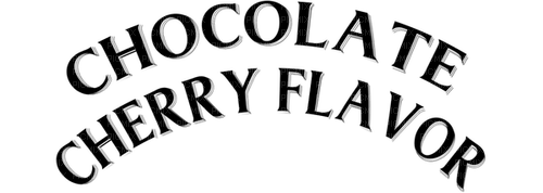 Chocolate Cherry Flavor Text - Bogusia - Free PNG