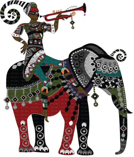 dolceluna african elephant woman silhouette - PNG gratuit