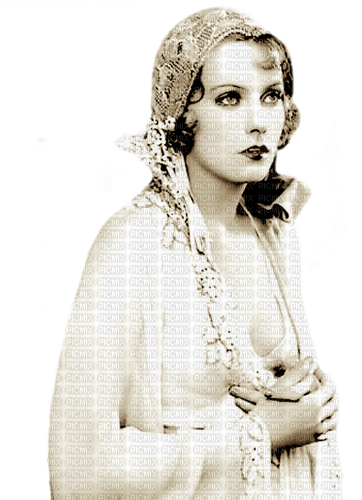 Greta Garbo sepia - ücretsiz png