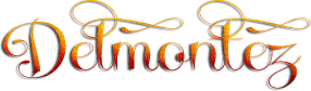 soave text logo delmontez orange - png gratis