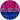 Bisexual pride pentagram pixel - png gratis