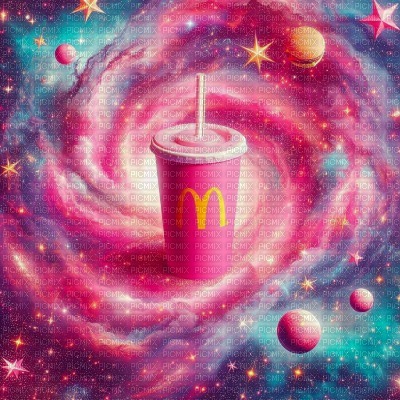 Galactic McDonalds Milkshake - gratis png