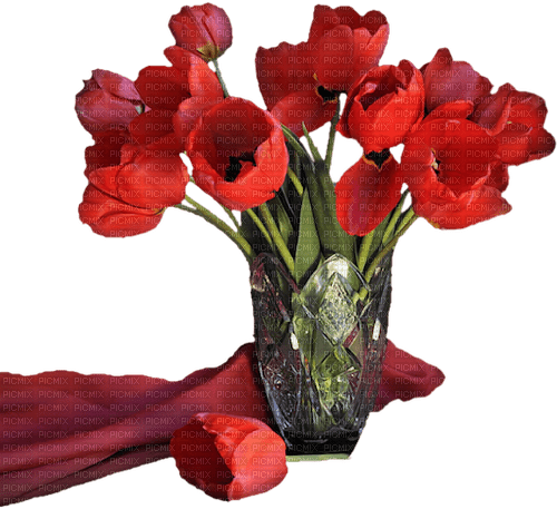 Frühling, Blumen, Vase - 免费PNG