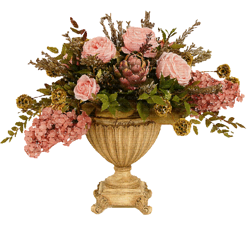 Fleurs.Flowers.Pot.Vase.Deco.Victoriabea - GIF เคลื่อนไหวฟรี