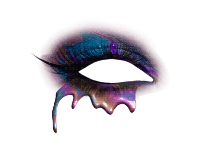 Gothic eye makeup bp - PNG gratuit