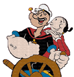 popeye  sailor marin  olive  gif - GIF animado gratis
