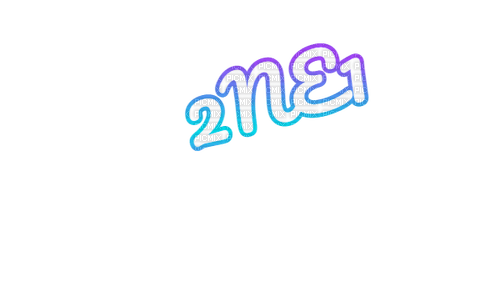 Text 2NE1 - zdarma png