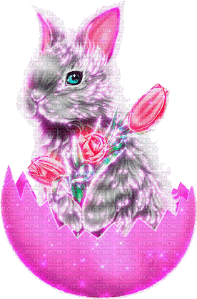 Easter hare by nataliplus - Animovaný GIF zadarmo