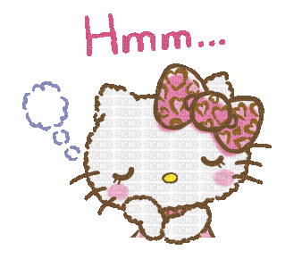 Hello kitty mignon cute kawaii sticker - GIF animado gratis