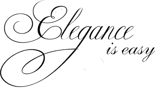Elegance Is Esy Text - Bogusia - безплатен png