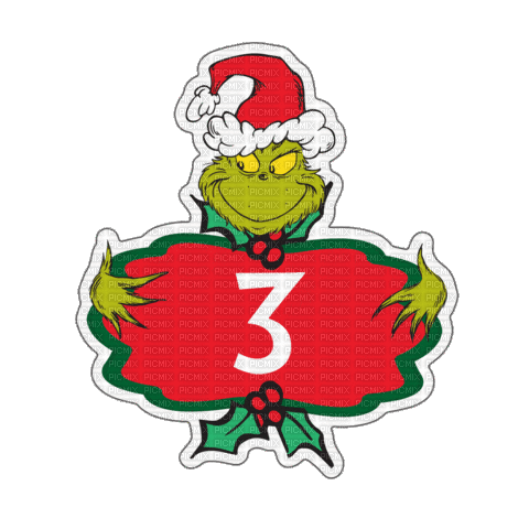 Grinch - Holiday Countdown - Бесплатный анимированный гифка