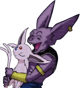 Request: Beerus Hugging Espeon - png grátis
