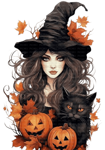 halloween, witch - bezmaksas png