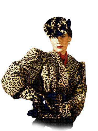 kikkapink winter woman vintage fashion - безплатен png