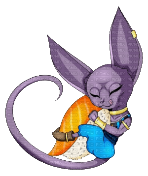 Beerus with Sushi - безплатен png