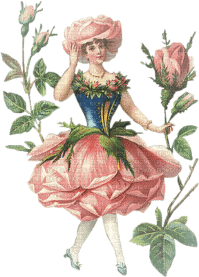 Kaz_Creations Deco Flowers Woman Femme   Colours Victorian - zadarmo png