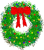christmas wreath - GIF เคลื่อนไหวฟรี