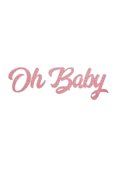 oh baby/words - PNG gratuit
