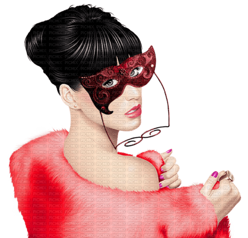 Carnival. Mardi Gras. Woman with mask. Leila - kostenlos png