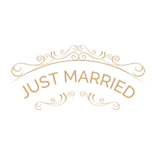 Just Married Text Wedding - Bogusia - besplatni png
