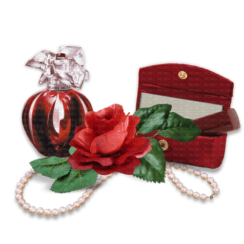 Perfume , collar y joyero  de mujer - PNG gratuit