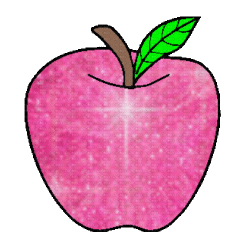 Pink Apple - Gratis animerad GIF