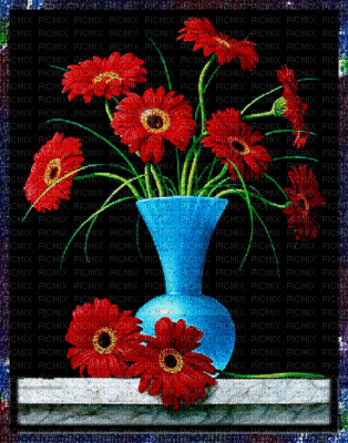 cecily-fond crea fleurs glitters - 免费动画 GIF