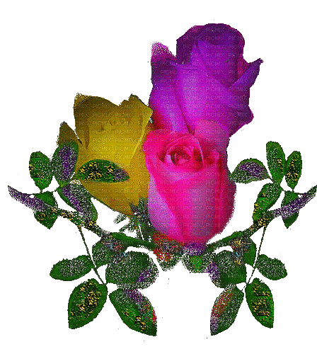 virág-több fénnyel - Bezmaksas animēts GIF