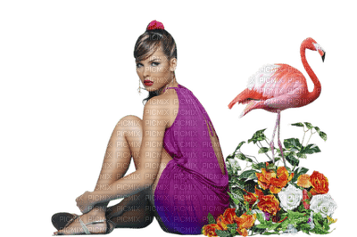 Kaz_Creations Woman Femme Deco Flamingo - png gratis